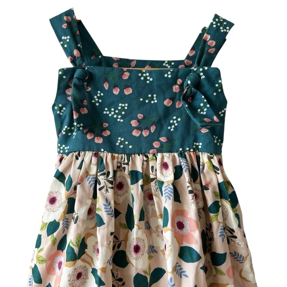 Floral Girls Jumper Dress - Picture 4 of 10